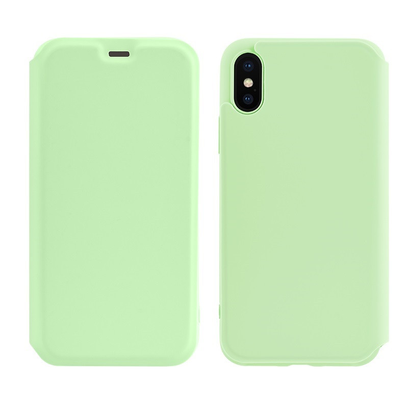 

Чехол-книжка Hoco Colorful series liquid silicone для Apple iPhone X/XS Green, Зеленый