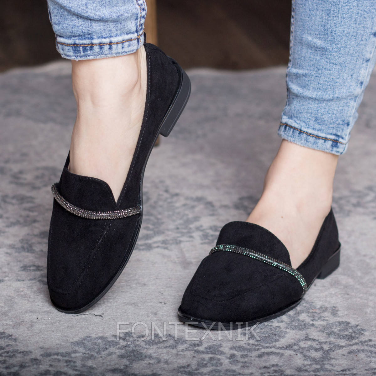 

Туфли женские Fashion 2832 37 размер 24 см Черные, Черный