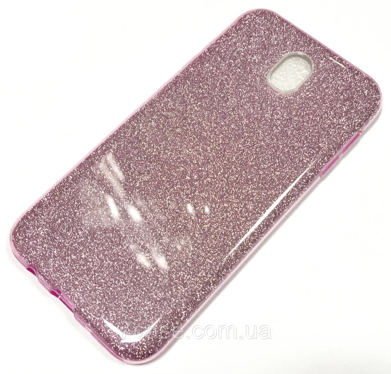 

Чехол силиконовый Shiny с блестками для Samsung Galaxy J7 Pro j730 2017 Фиолетовый