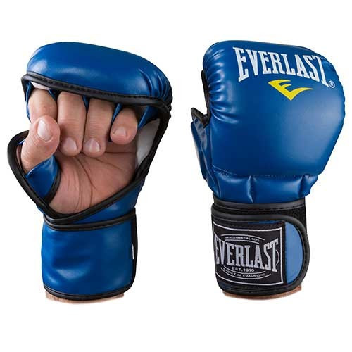 

✅✅✅ Перчатки для единоборств синие Everlast MMA-415 размер  =КОД=А11-281409, Синий