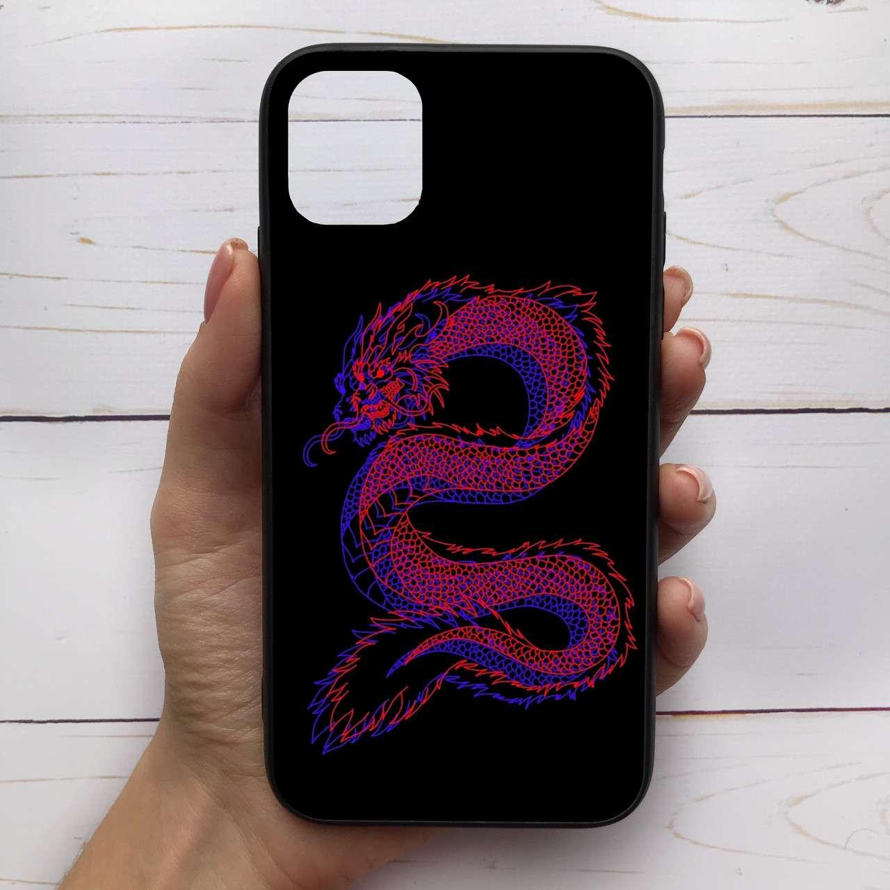 

✅✅✅ Чехол Mood для iPhone 12 Mini с рисунком Дракон =КОД=А68-289384, Разные цвета