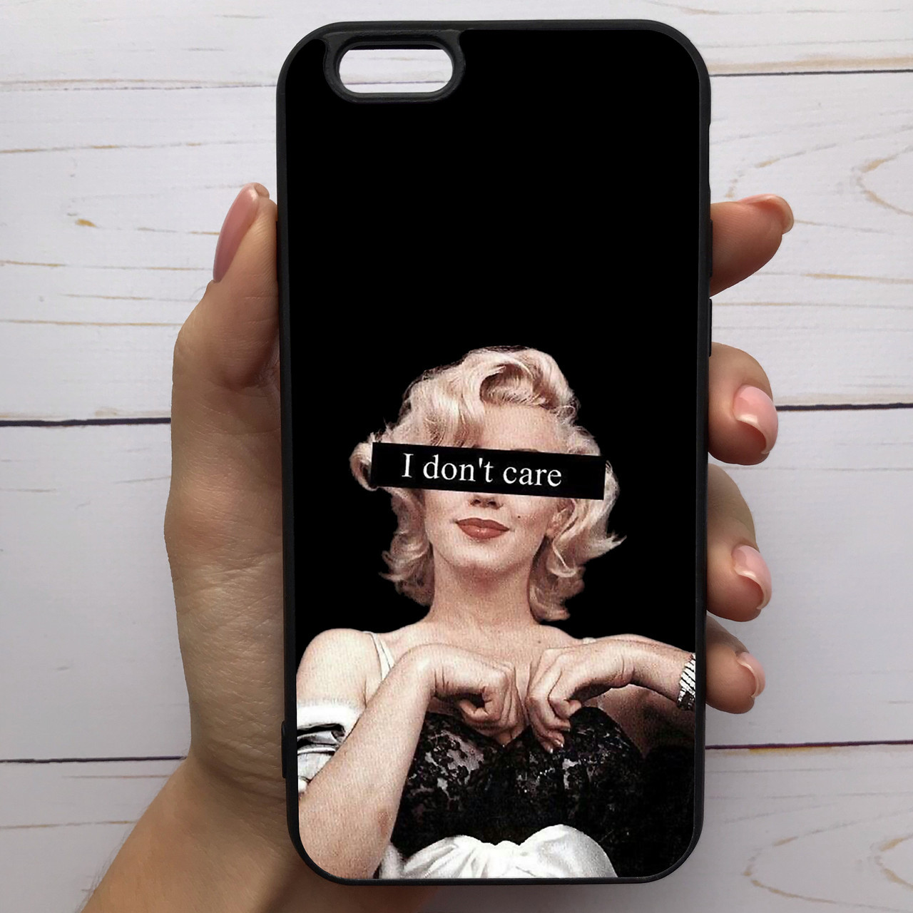 

✅✅✅ Чехол Mood для iPhone 6 Plus/6s Plus с рисунком I dont care =КОД=А68-287120, Разные цвета