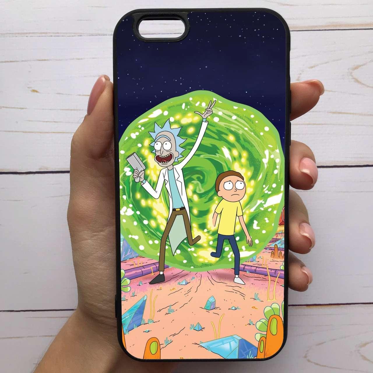 

✅✅✅ Чехол Mood для iPhone 7/8 с рисунком Рик и Морти =КОД=А68-287226, Разные цвета