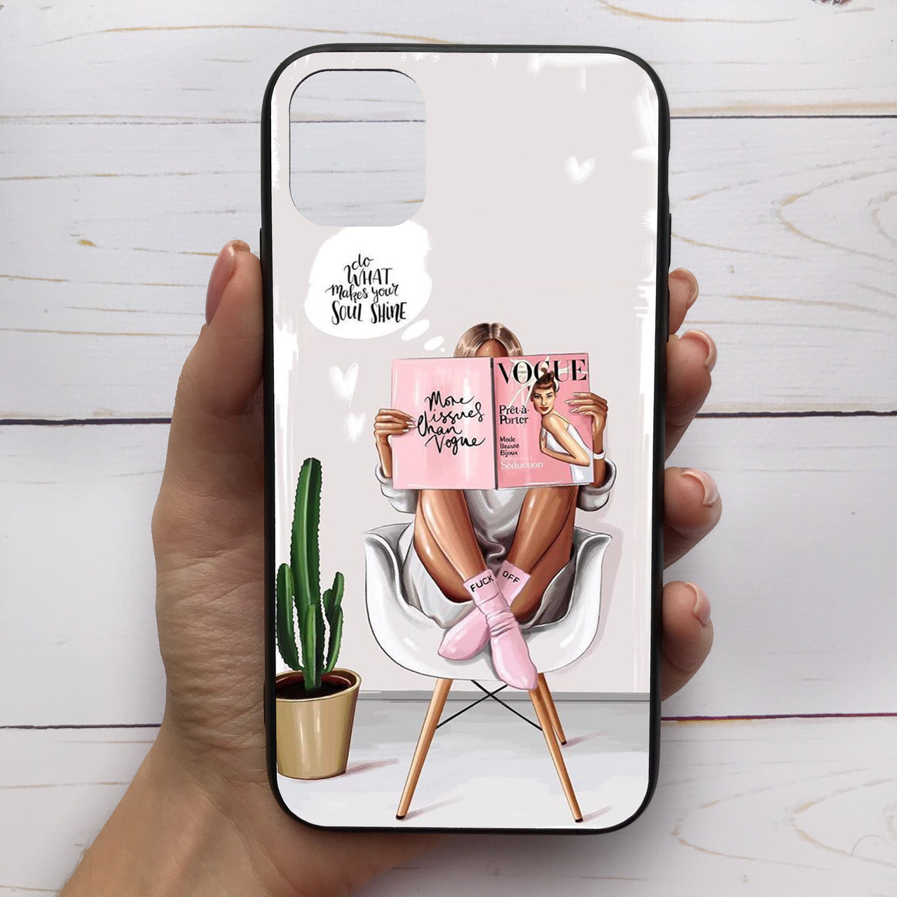 

✅✅✅ Чехол Mood для iPhone 11 Pro Max с рисунком Журнал Vogue =КОД=А68-284863, Разные цвета