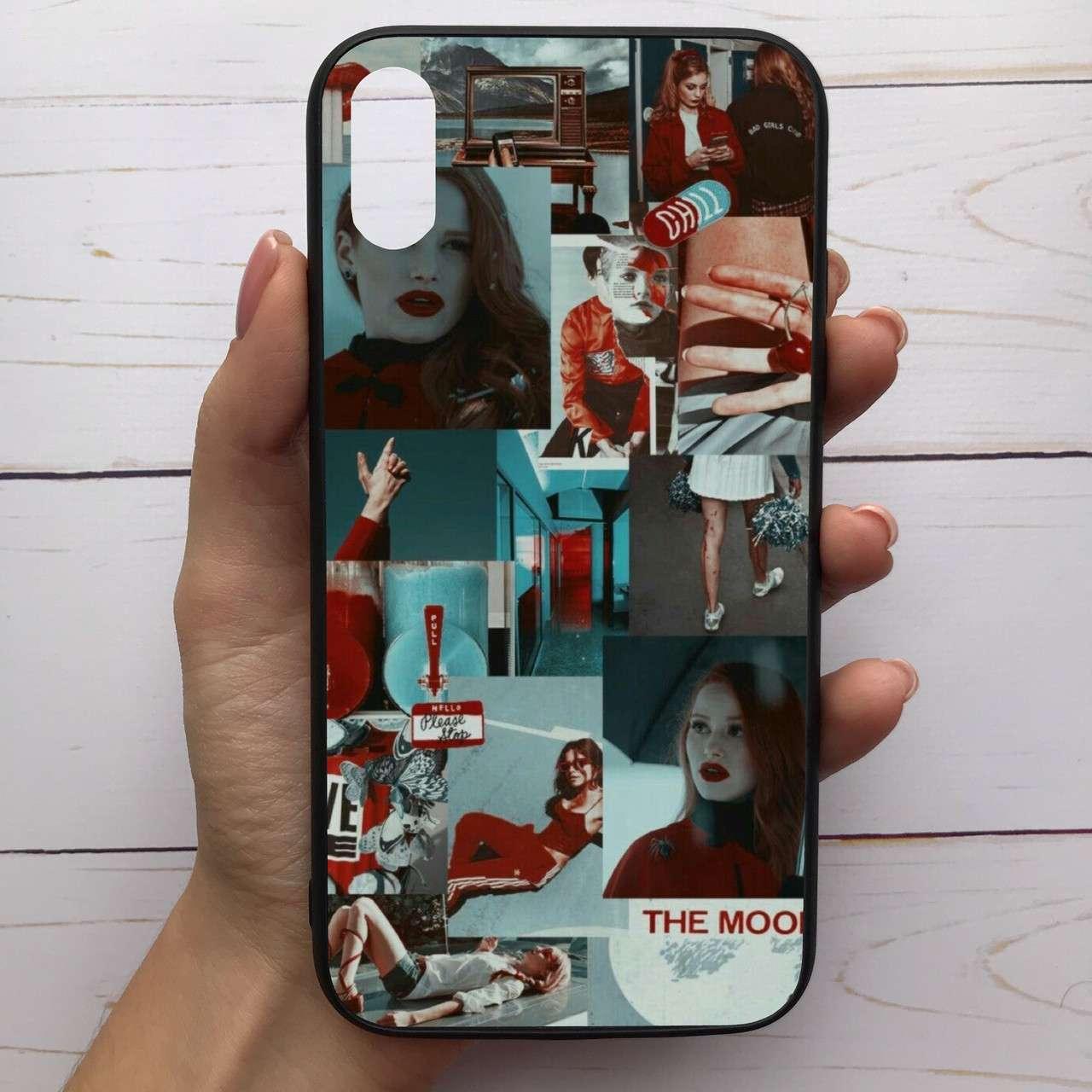 

✅✅✅ Чехол Mood для iPhone Xr с рисунком Ривердейл коллаж с девушкой =КОД=А68-286033, Разные цвета