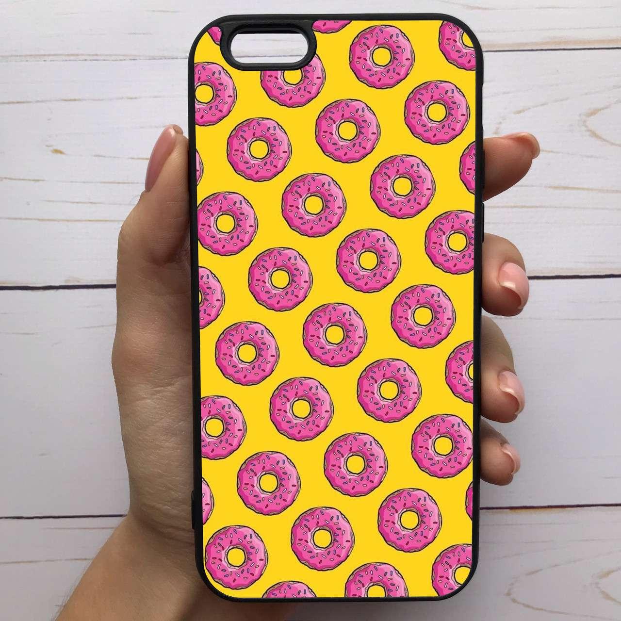 

✅✅✅ Чехол Mood для iPhone 6 Plus/6s Plus с рисунком Розовые пончики =КОД=А68-284459, Разные цвета