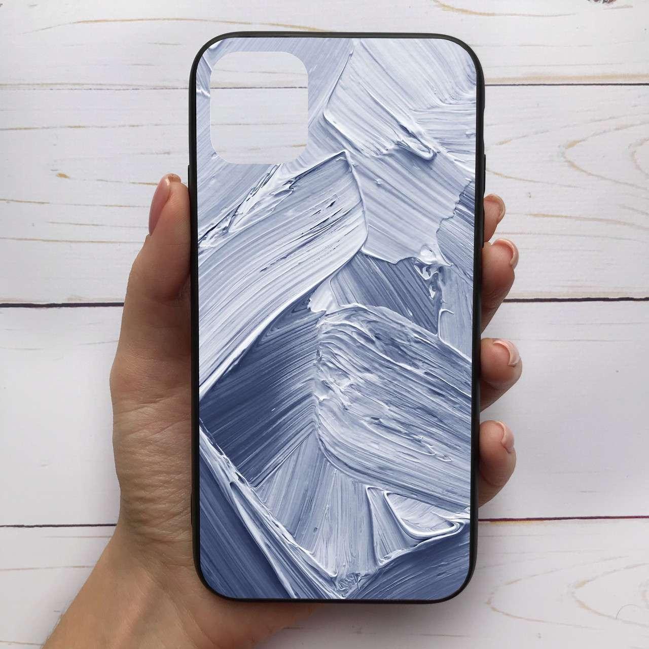 

✅✅✅ Чехол Mood для iPhone 11 с рисунком Мазки синие =КОД=А68-288557, Разные цвета