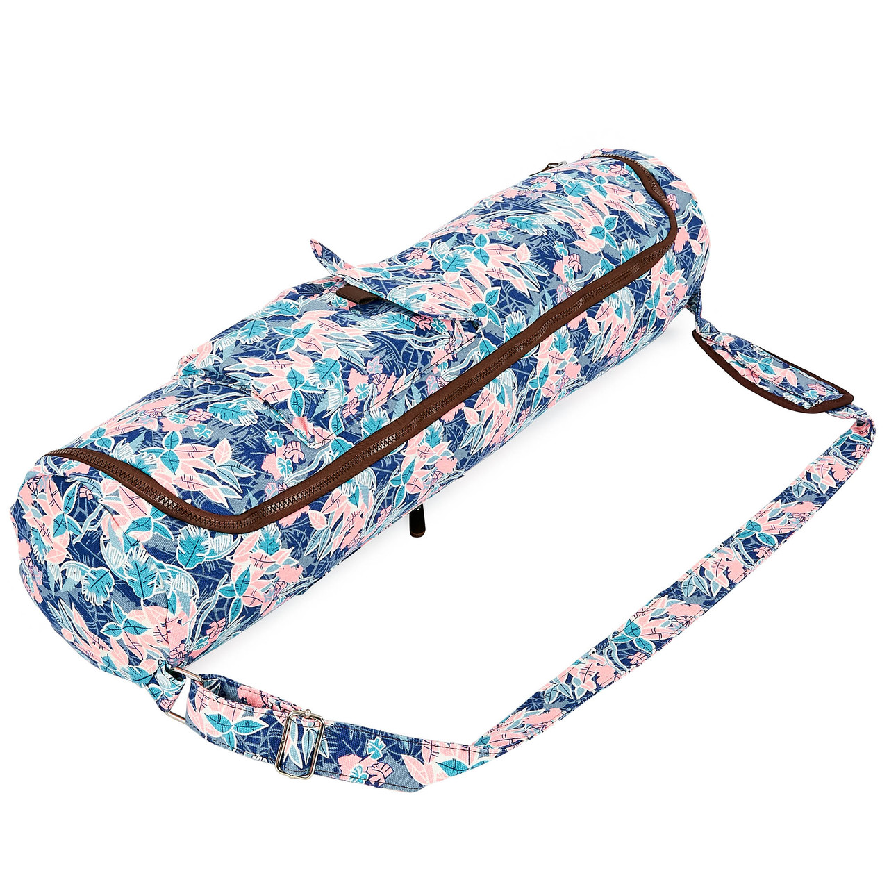 

Сумка для йога коврика Yoga bag KINDFOLK FI-8362-2 17смх72см Розовый-голубой (AN0670)