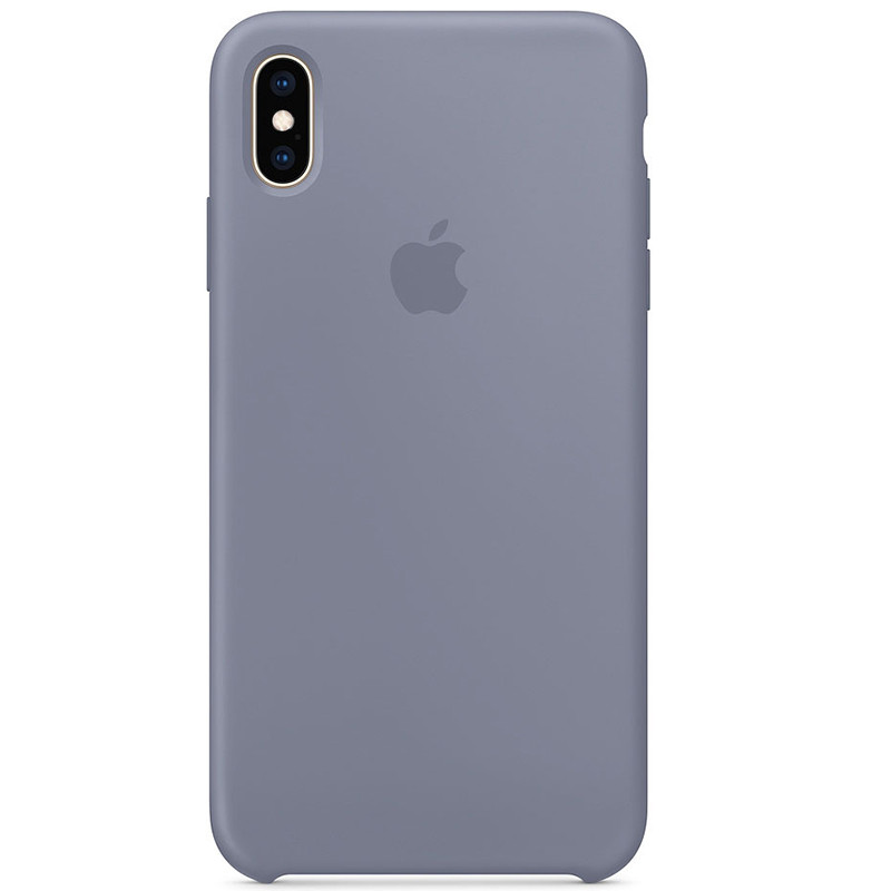 

Чехол Silicone case (AAA) для Apple iPhone XS Max (6.5, Серый / lavender gray