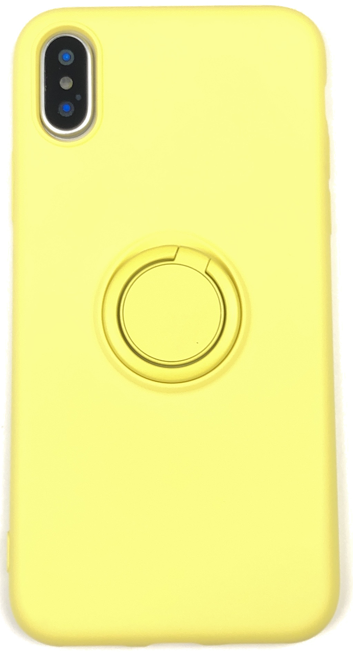 

Чехол с кольцом-держателем STR Ring Holder для IPhone Xs Max - Yellow