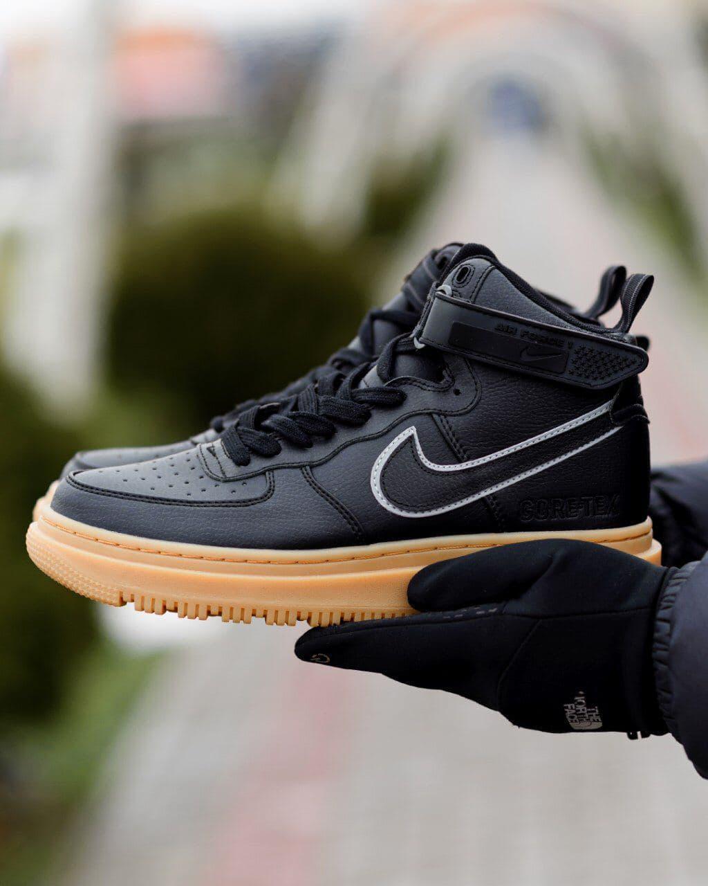 

Мужские кроссовки Nike Air Force 1 Gore-Tex boot Black / Найк Аир Форс 1 Гор-Текс кроссовки Черные 45, Черный