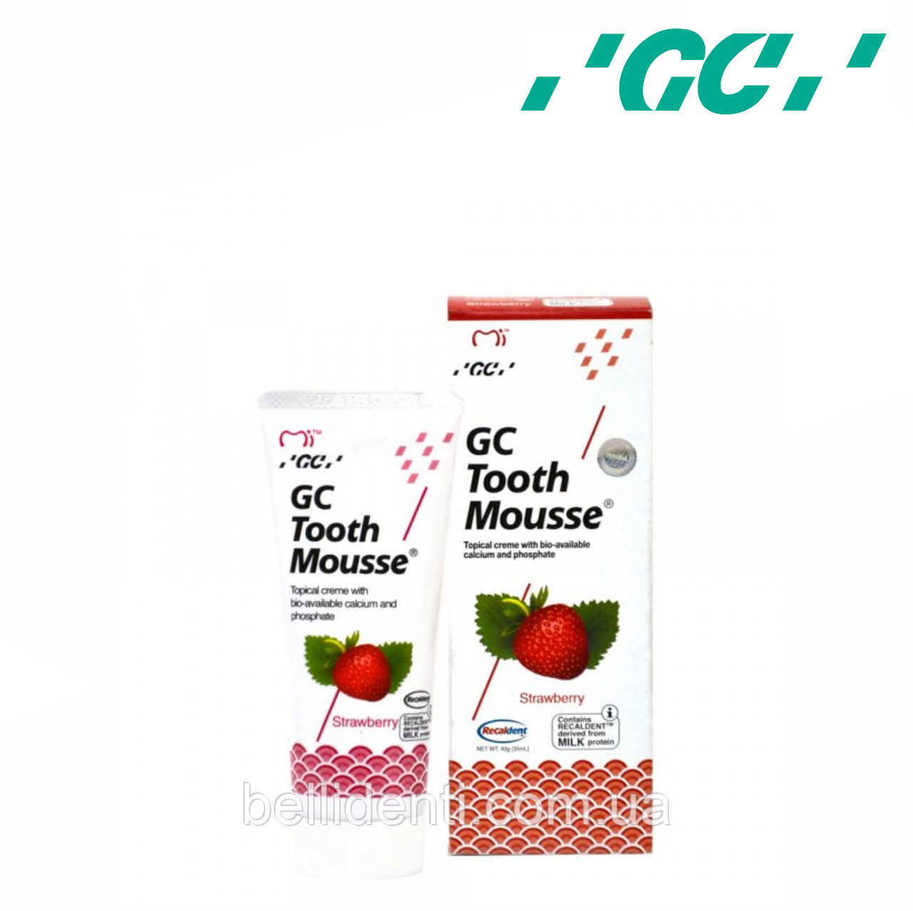 

Крем для зубов GC Tooth Mousse Strawberry 35 мл