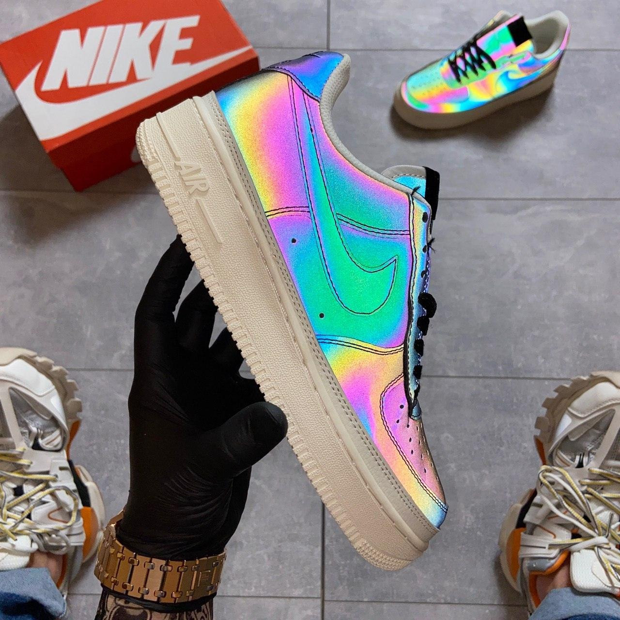 

Nike Air Force 1 Low Reflective (Черный) жіночі чоловічі кросівки найк аір форс лоу 43, 36