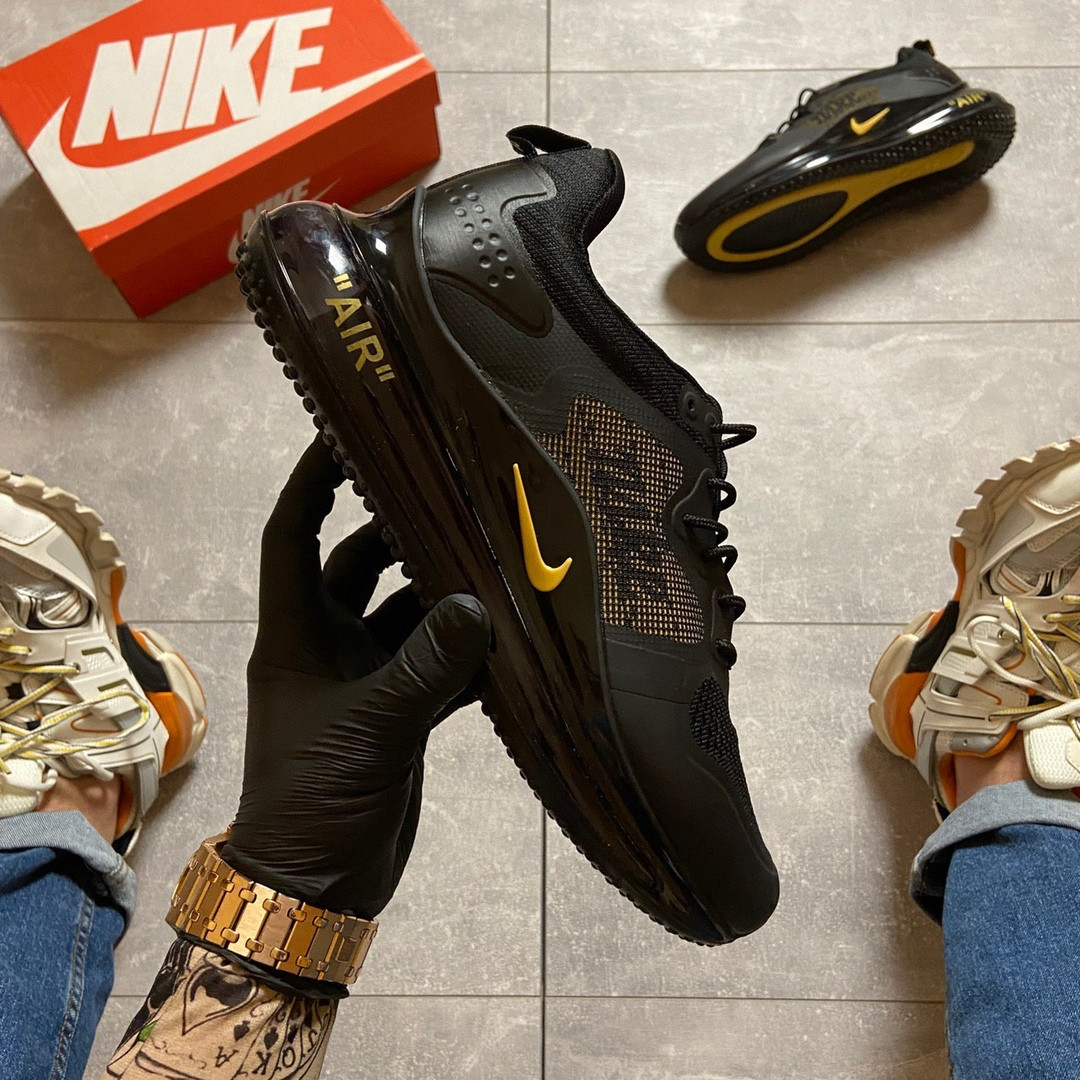 

Nike Air Max 720 Black Gold (Черный) мужские кроссовки найк аир макс