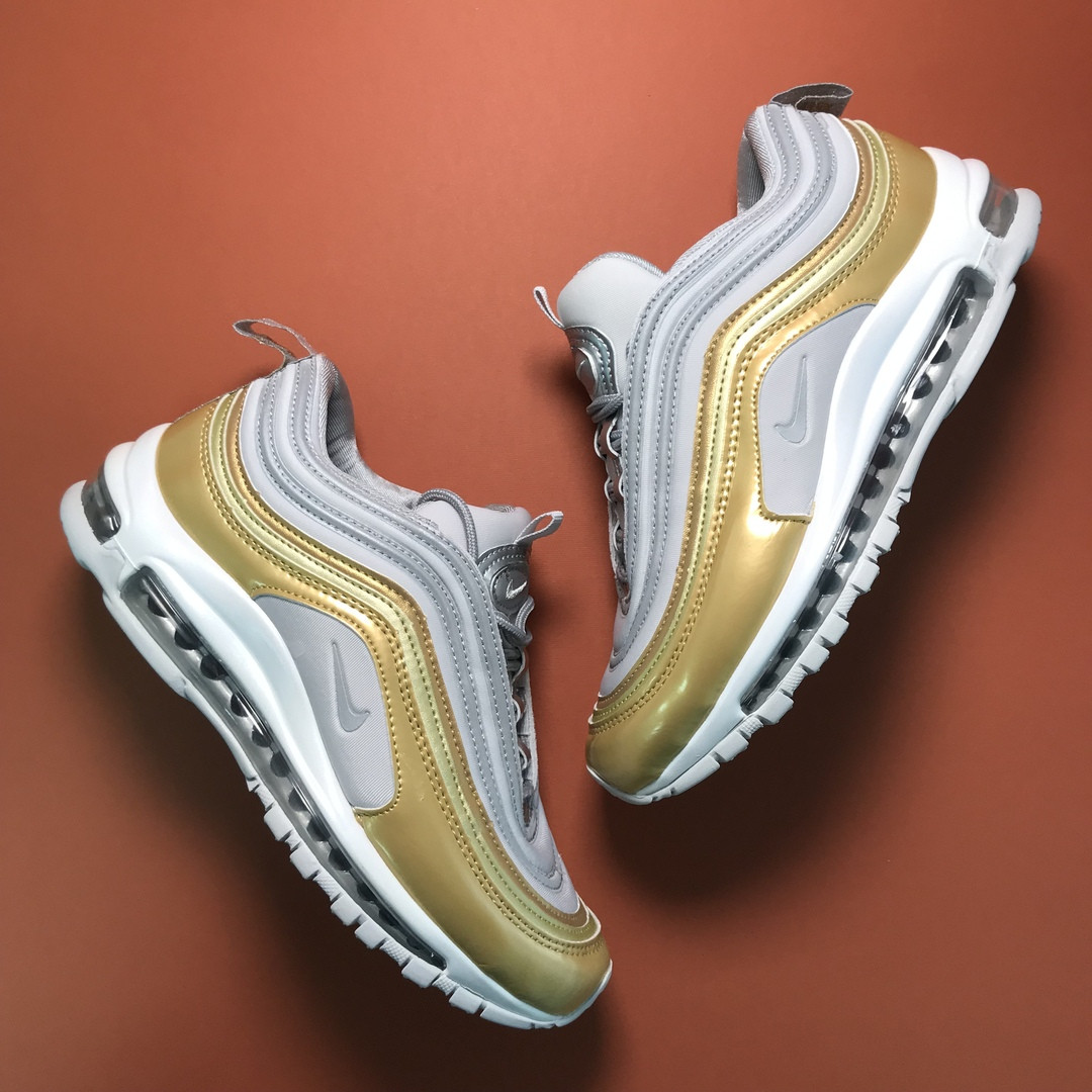 

Nike Air Max 97 White Gold (Золотой Белый) женские кроссовки найк аир макс 97 37