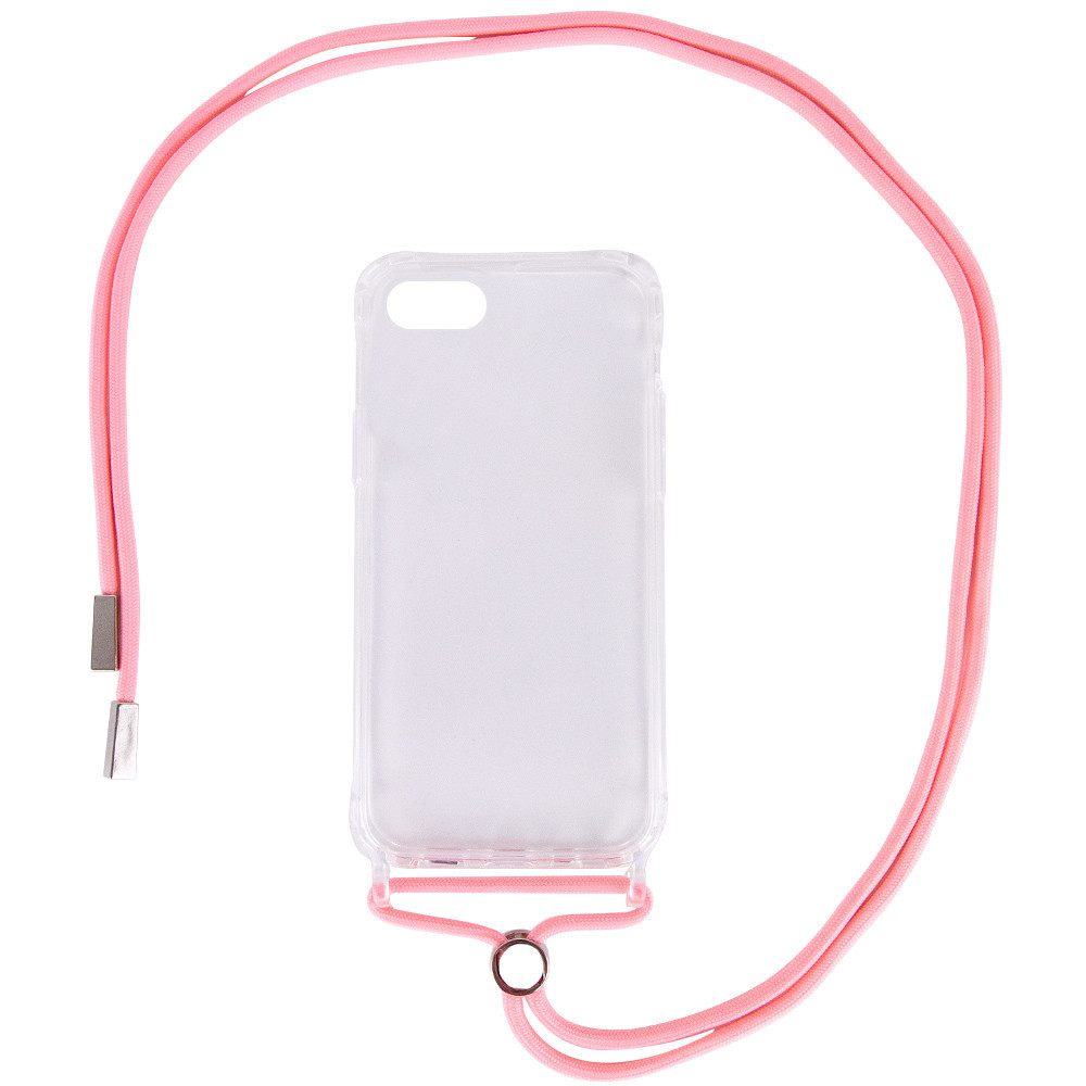 

Чехол TPU Crossbody Transparent для Apple iPhone 7 / 8 / SE (2020)(4.7, Розовый