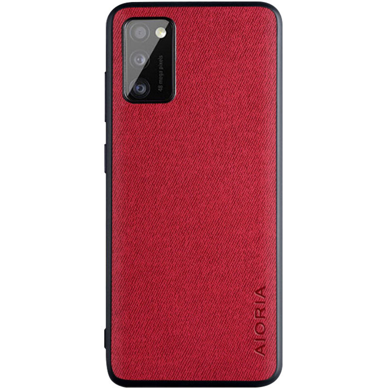 

Чехол AIORIA Textile PC+TPU для Samsung Galaxy A41, Красный