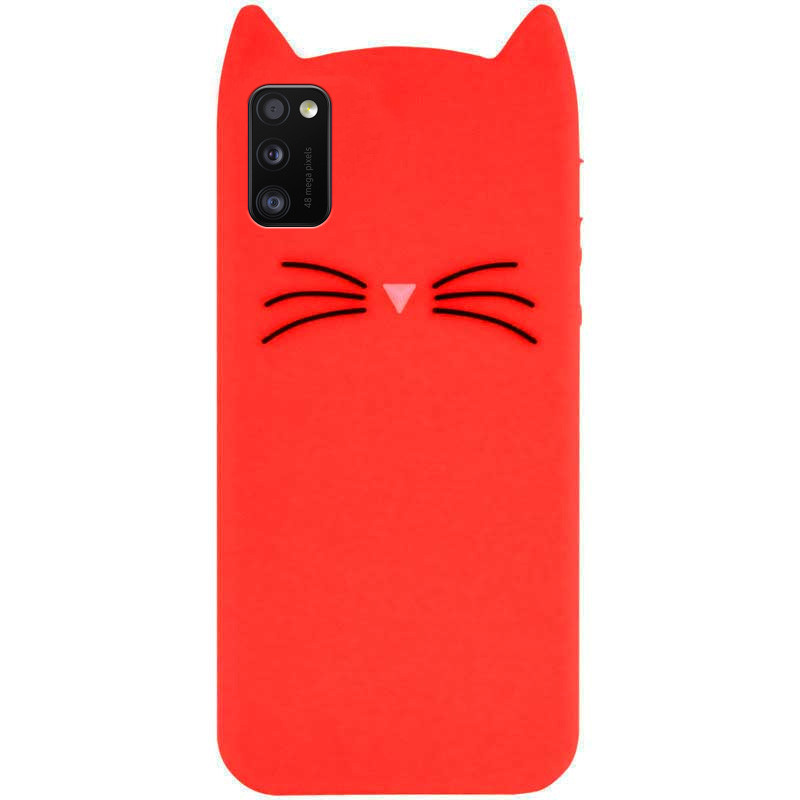 

Силиконовая накладка 3D Cat для Samsung Galaxy A41, Красный