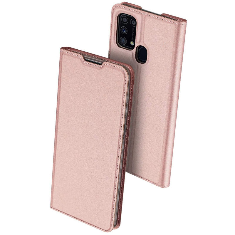 

Чехол-книжка Dux Ducis с карманом для визиток для Samsung Galaxy M31s, Rose gold