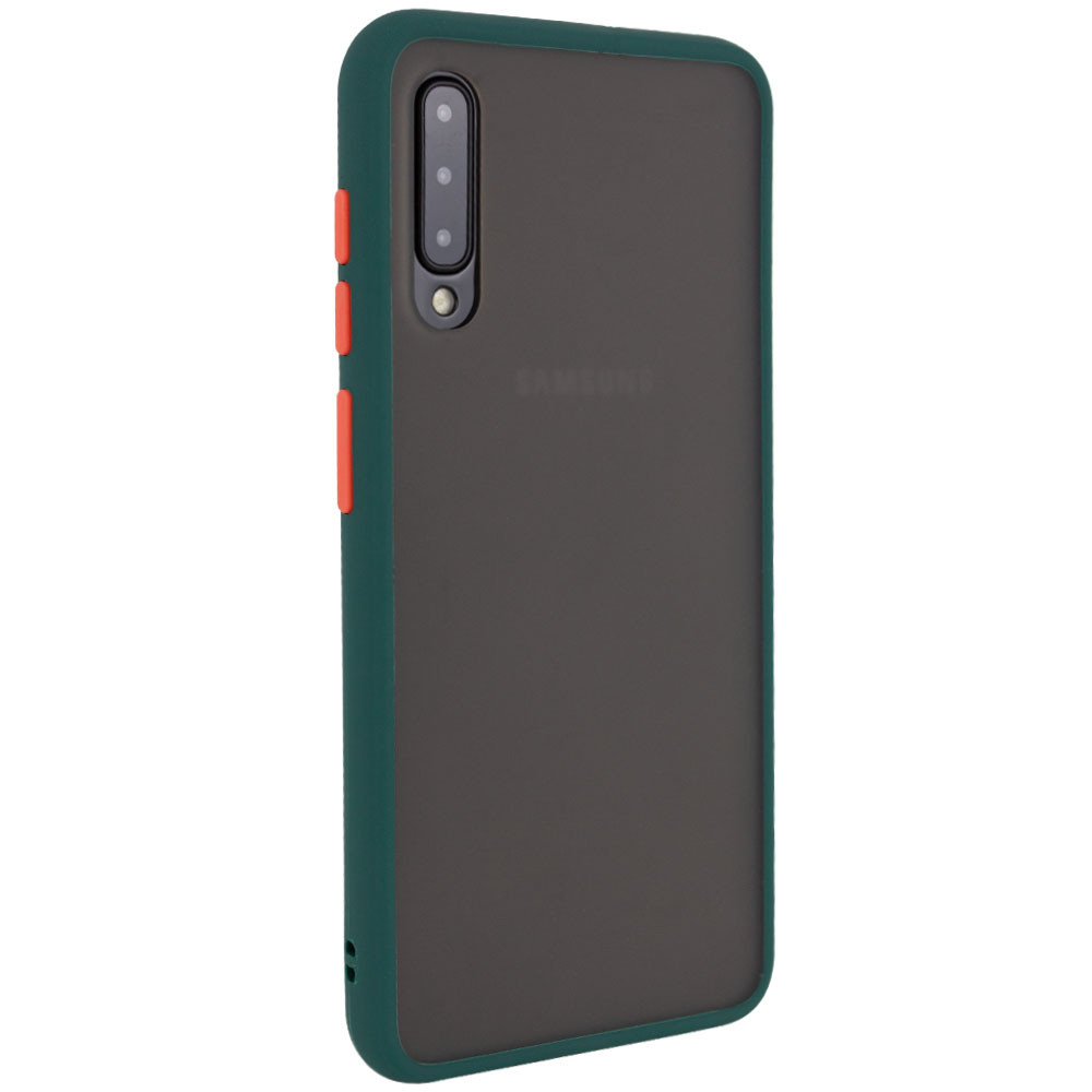 

TPU+PC чехол Color Buttons для Samsung Galaxy A50 (A505F) / A50s / A30s, Сине-зеленый / marine blue