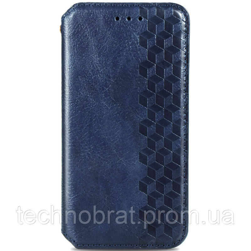 

Кожаный чехол книжка GETMAN Cubic (PU) для Samsung Galaxy A10s, Синий