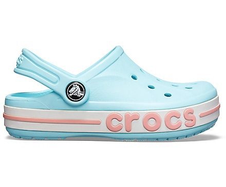 

Кроксы детские голубые летние шлепки удобные Crocs Bayaband Kids Ice/Blue, Голубой