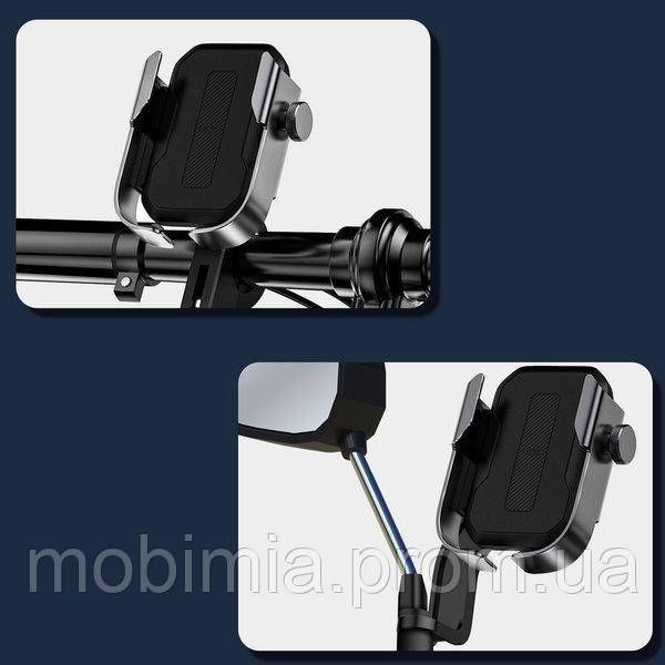 

Держатель телефона для велосипеда, мотоцикла регулируемый Baseus Armor Motorcycle holder \ Black