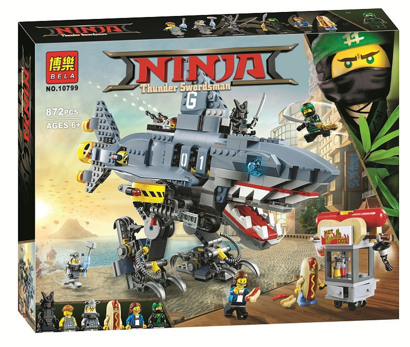 

Конструктор Ninjago Movie Bela 10799 (аналог Lego 70656) "Морской дьявол Гармадона" 872 детали