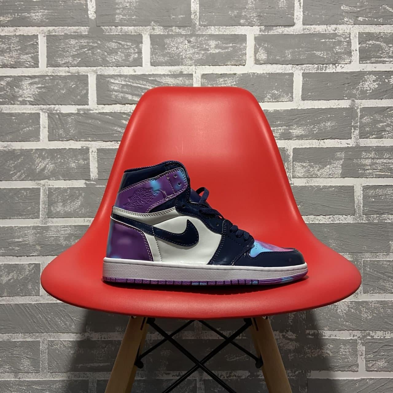 

Женские кроссовки Nike Air Jordan 1 Purple White / Найк Аир Джордан 1 Фиолетовые Белые 38, Белый