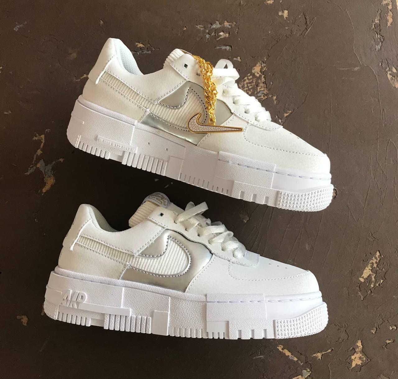 

Женские кроссовки Nike Air Force 1 Pixel White / Найк Аир Форс 1 Пиксель Белые 41, Белый