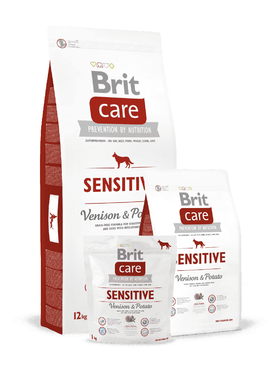 

Корм для собак Brit Care Sensitive Venison & Potato (для взрослых собак всех пород с олениной) 1 кг