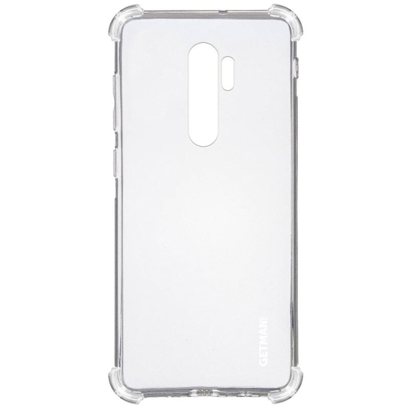 

TPU чехол GETMAN Ease logo усиленные углы для Xiaomi Redmi 9, Прозрачный / transparent