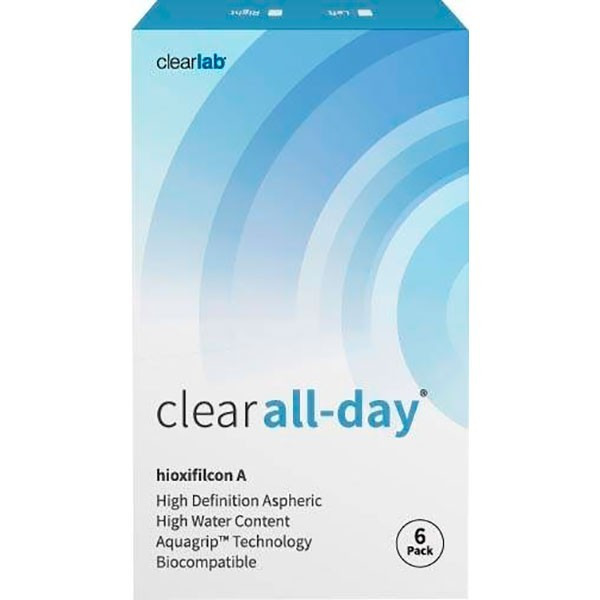 

Контактные линзы Clearlab Clear All-day (Упаковка 6 шт) -3.5