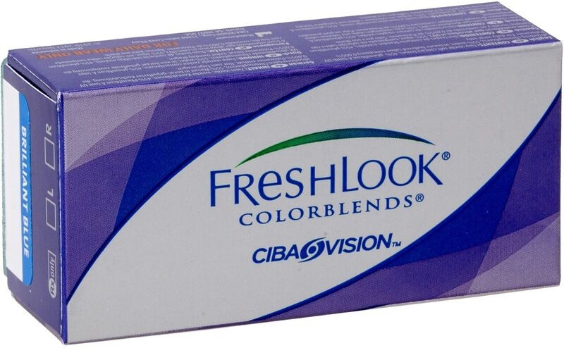 

Контактные линзы Freshlook Colorblends (2 шт) (-8 ...+5) 1 месяц Бриллиантовый голубой, -5.00