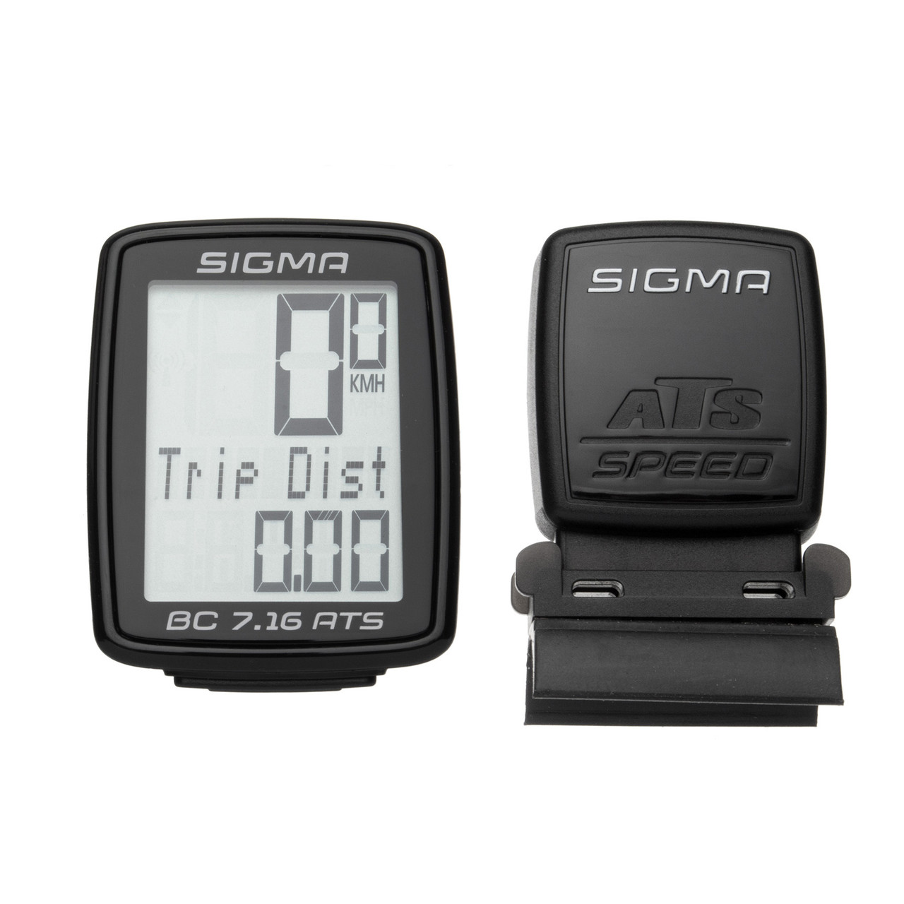 

Велокомп'ютер бездротовий Sigma Sport BC 7.16 ATS Black (SD07162