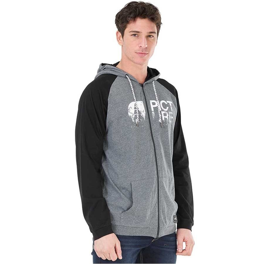 

Кофта Picture Organic Alka Light Hoody Zip Dark Grey/Black M (1012-MTS549AM)