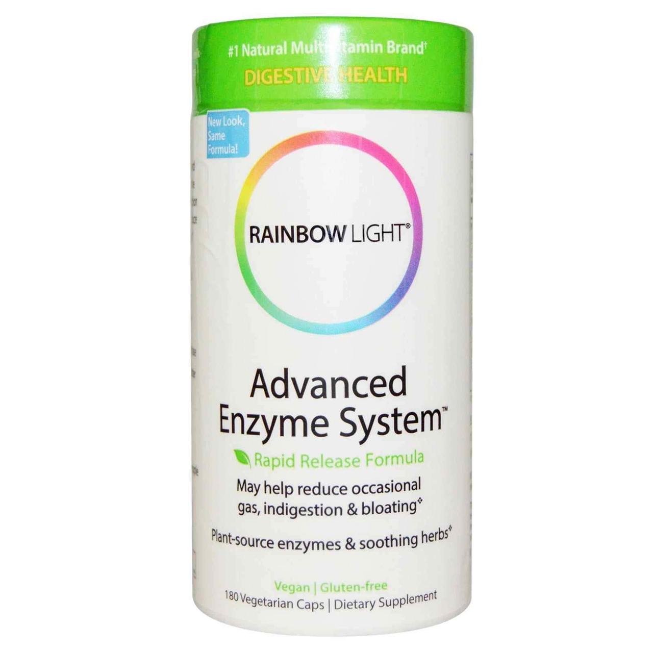 

Пищеварительные ферменты Advanced Enzyme System Rainbow Light 180 капсул (5207