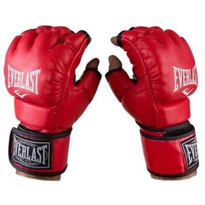 

Перчатки единоборств красные Everlast Mma DX364 размер  SKL11-281417, Красный