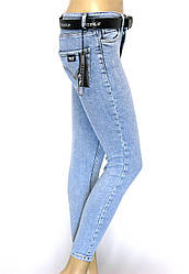 Жіночі голубі джинси slim, skinny Pozitif jeans, понижена талія