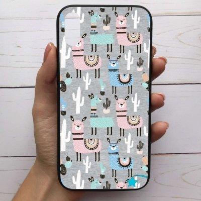 

Чехол Mood для iPhone Xs Max с рисунком Ламы на сером SKL68-287594, Разные цвета