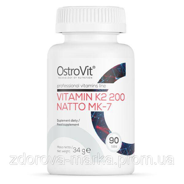 

Витамины и минералы OstroVit Vitamin K2 200 Natto MK-7, 90 таблеток