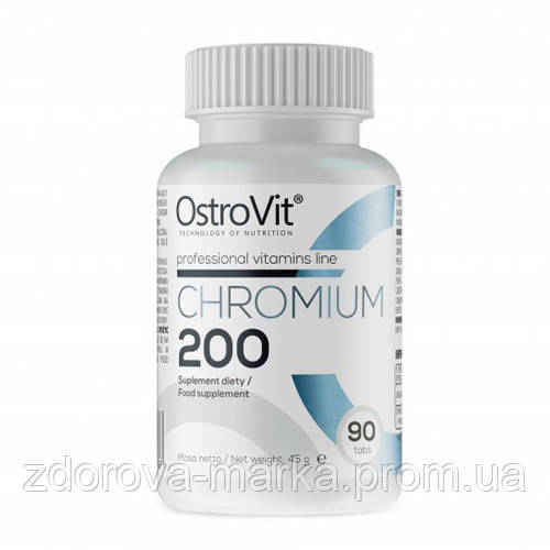 

Витамины и минералы OstroVit Chromium 200, 90 таблеток