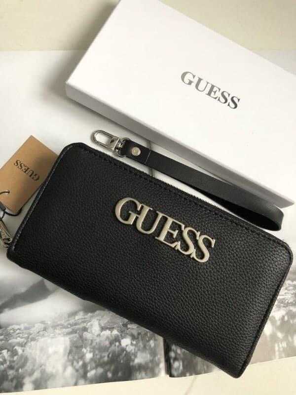 

Женский кошелек в стиле Guess Гесс Копия Lux черный цвет