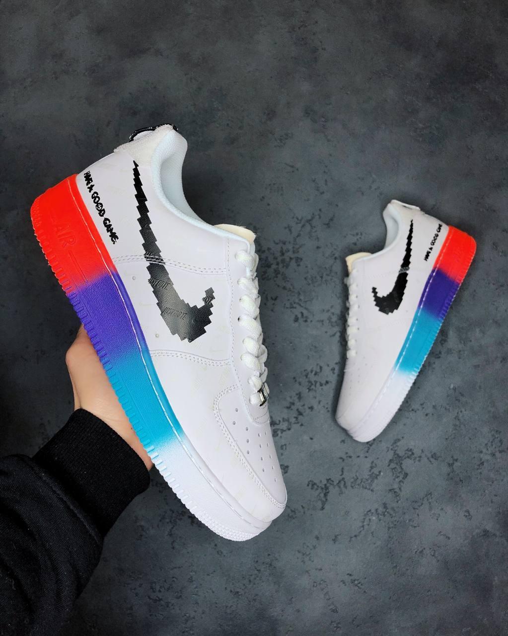 

Кроссовки мужские Nike Air Force "Have a Good Game", Найк Аир Форс, натуральная кожа, код IN-738 42, Белый