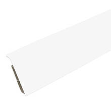 Плінтус пластиковий Ідеал DECONIKA №001 Білий матовий 70 мм
