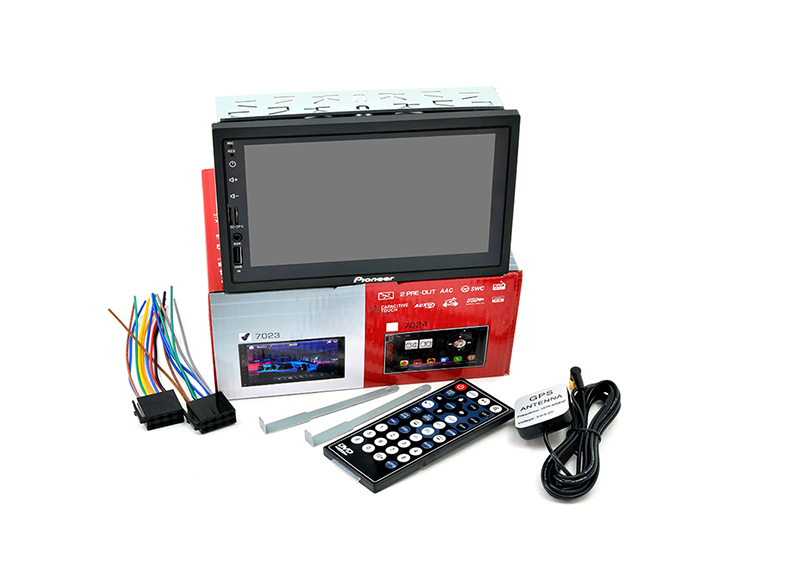 

Автомагнитола 2 DIN MP5 Pioneer 7023 с GPS навигатором и bluetooth 7" Экран (Короткая база) + AV