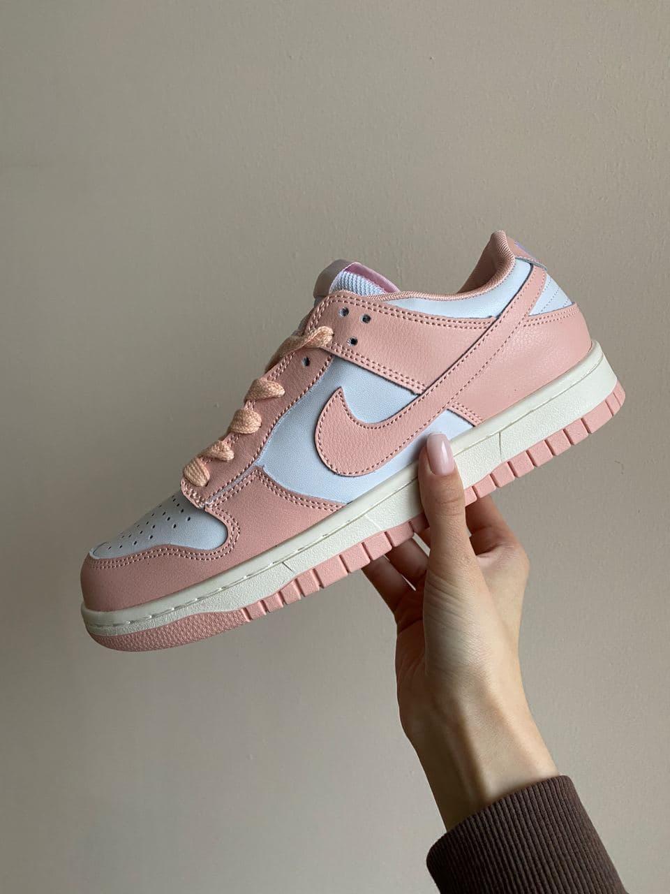 

Женские Кроссовки Nike Air Jordan 1 Pink White (AAA+)37-38-39-40, Розовый