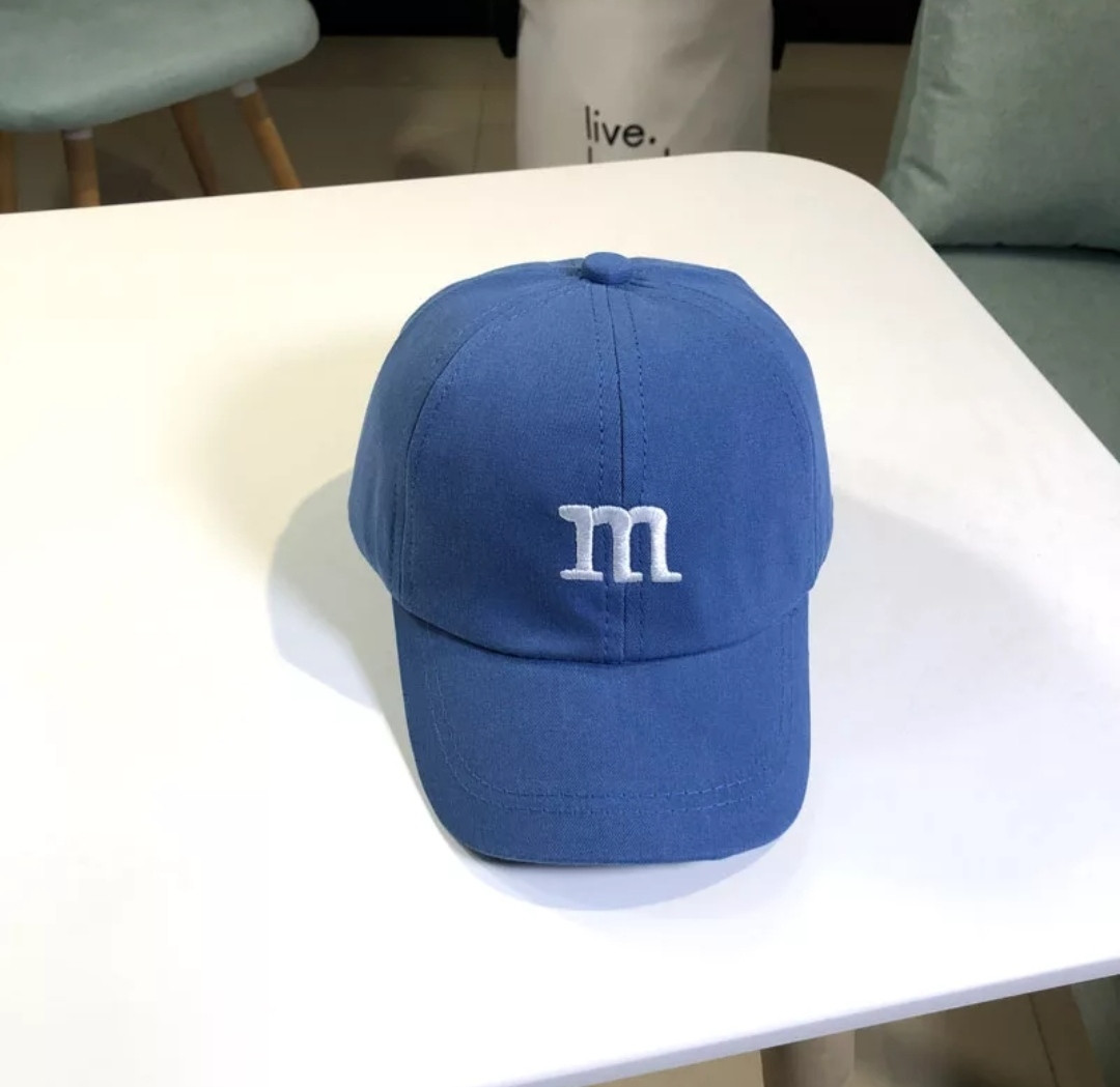 

Детская кепка Бейсболка M&M'S (Эмемдемс) с гнутым козырьком Синяя, Унисекс, Синий