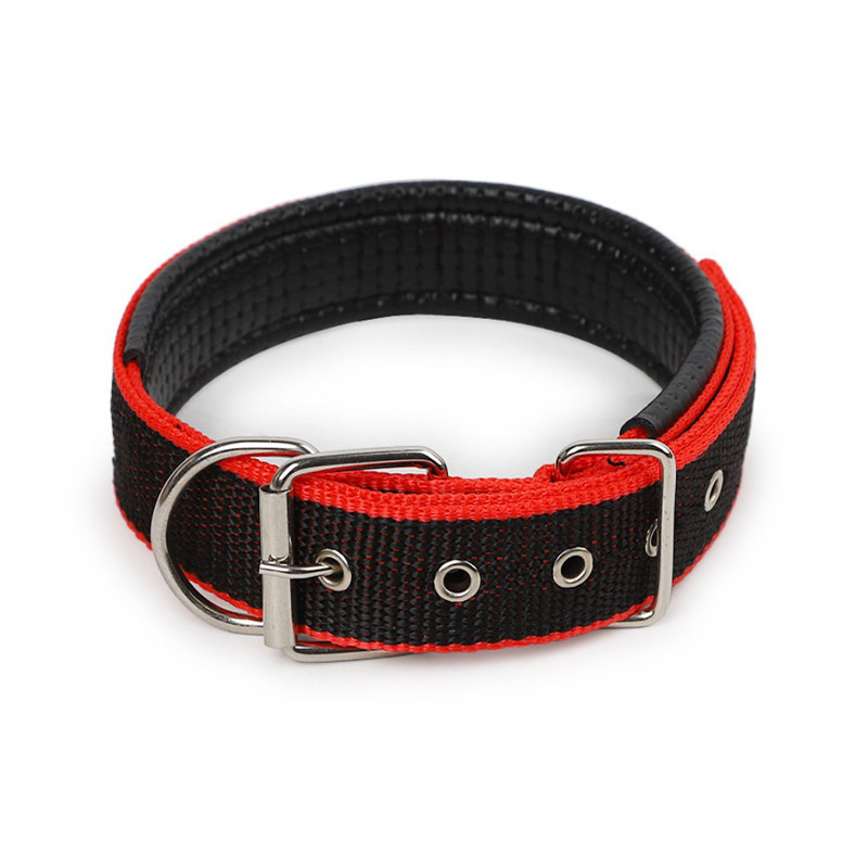 

͛ Ошейник для собак Taotaopets 177701 XL Black-Red двухслойный регулируемый