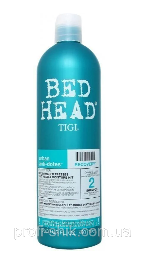 

Шампунь увлажняющий для сухих и поврежденных волос Tigi Bed Head Urban Anti+Dotes Recovery Shampoo 750 мл